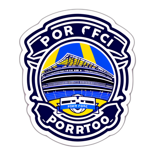 Αθλητικό αυτοκόλλητο με πνεύμα φιλάθλων Porto FC