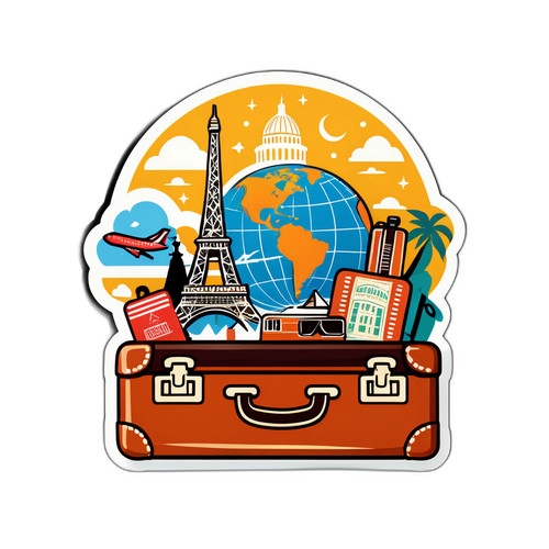 Sticker ng Pakikipagsapalaran sa Paglalakbay