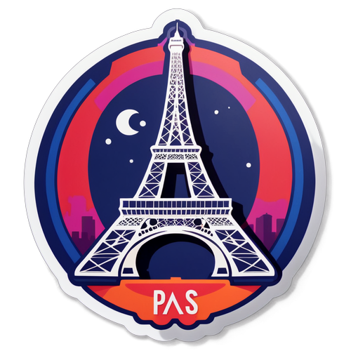 PSG : Le Sticker Éblouissant Qui Fait Vibrer Paris avec la Tour Eiffel!