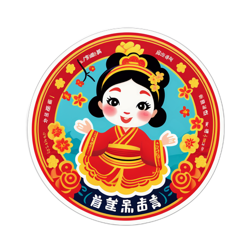 春晚吉祥贴纸