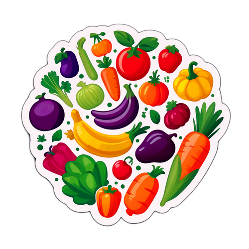 Kleurrijke Groenten en Fruit voor Hypermarkt Cora