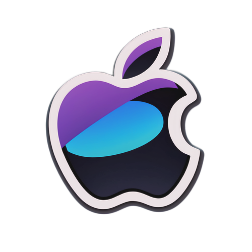 Moderne Apple Aktie Trends Klistermærke