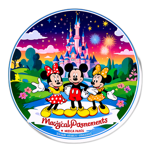 Vrolijke Disneyland Parijs Sticker