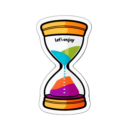 カラフルな砂時計