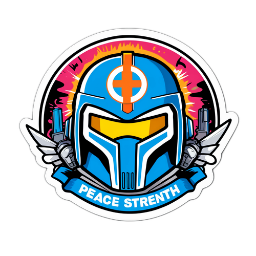 Naklejka z postacią Peacemakera