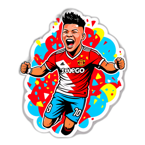 Stiker Kemenangan Marcos Rojo