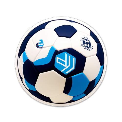 독특한 축구공 스티커
