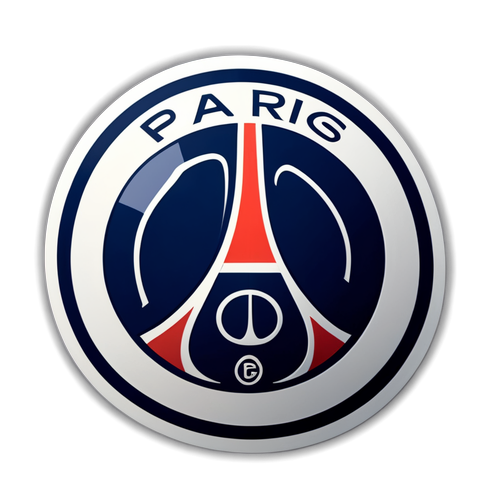 럭셔리 PSG 로고 스티커