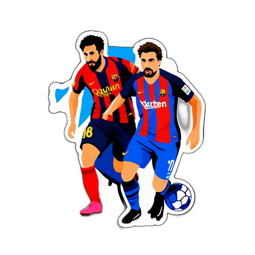 Stiker Perlawanan Menarik Real Sociedad dan Barcelona