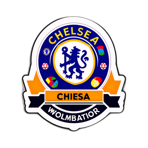 สติกเกอร์ผลการแข่งขันฟุตบอล เชลซี กับ วูล์ฟแฮมป์ตัน