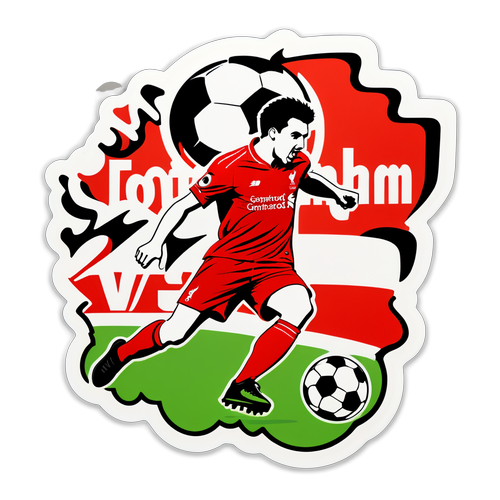 Dynamic Soccer Match Sticker: Tottenham vs Liverpool