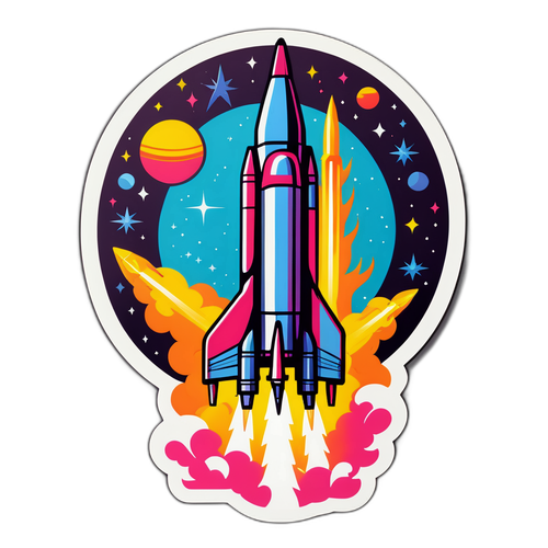 Ракета 'Калібр' в стилі постерів 80-х