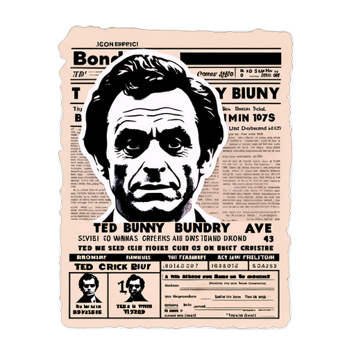 Fesselnder Ted Bundy Aufkleber