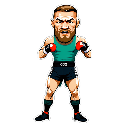 Conor McGregor's Quirky Comeback: This Cartoon Sticker Will Knock You Out with Laughter!