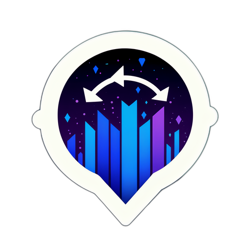 Aktiemarknadstema Klistermärke