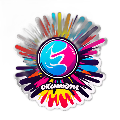 Energetic Sports Fans Sticker