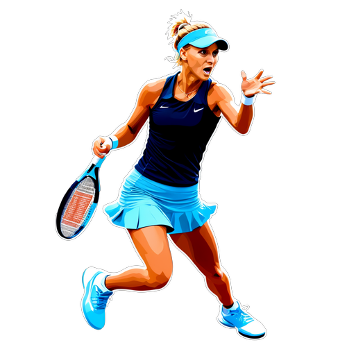 Donna Vekic: Elegance og Styrke på Tennisbanen - Se denne Utrolige Sticker!