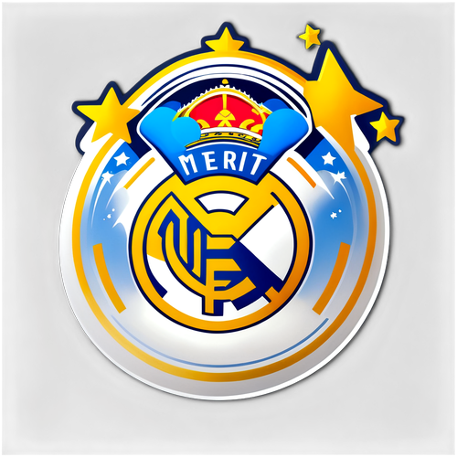 Sticker cu logo-ul Real Madrid