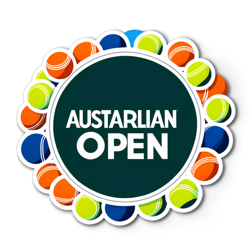 Australien Open Logo Aufkleber