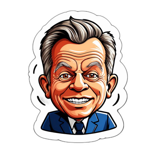 Hauska karikatyyri Sauli Niinistöstä