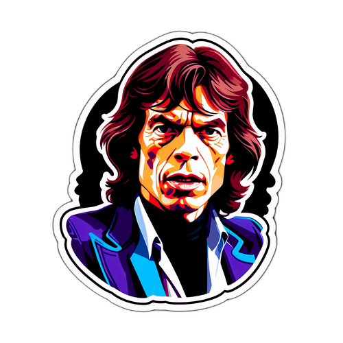 Ritratto Stilizzato di Mick Jagger
