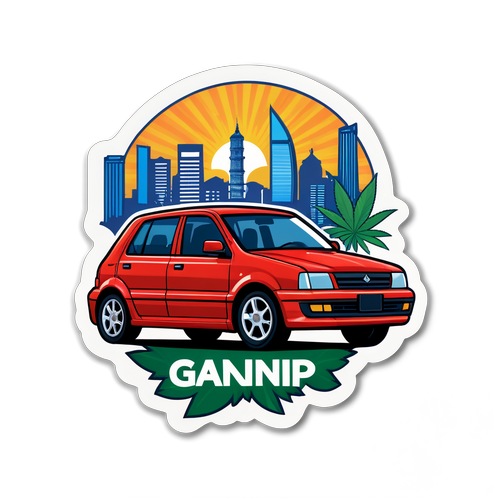 Desain Stiker Mobil Modern 'Ganjil Genap'