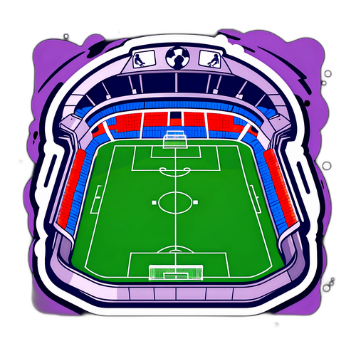 Tottenham vs Fulham: Sticker cu Stadion Plin de Fani