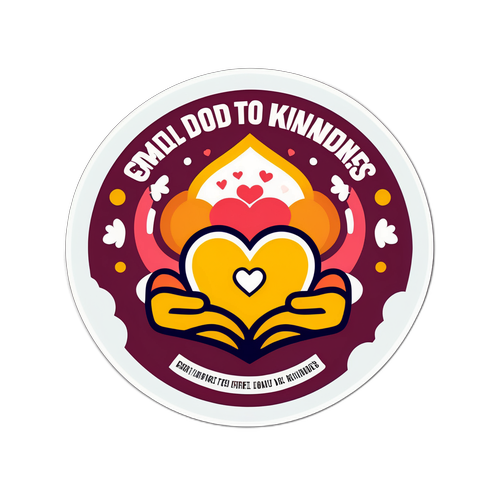 小善大爱公益主题贴纸