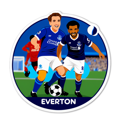 Everton vs Liverpool Football Match Celebration Sticker