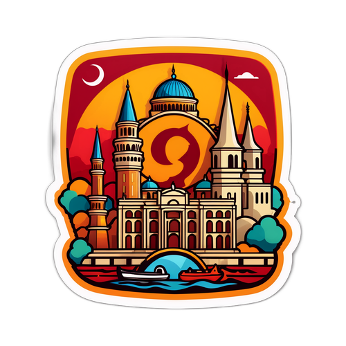 Sticker ya Galatasaray na Alama za Istanbul