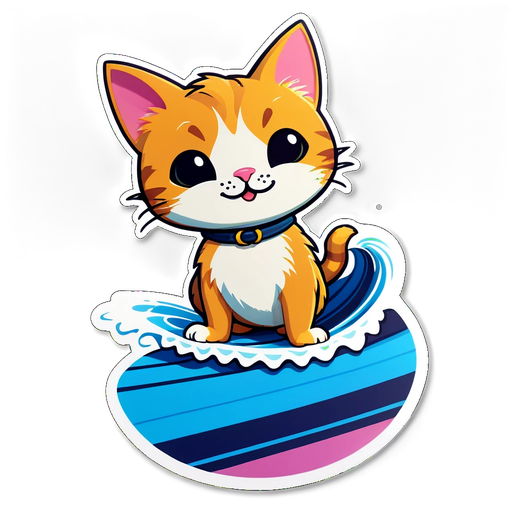 Catch the Wave of Cuteness! Meet the Surfing Cat That Will Steal Your Heart