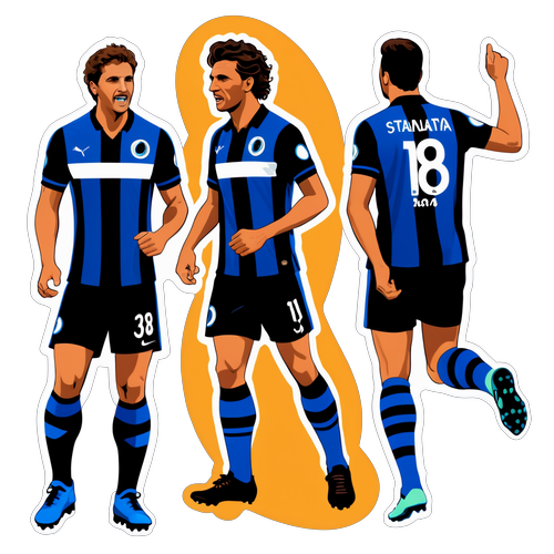 Sticker cu detalii din istoria echipei Atalanta