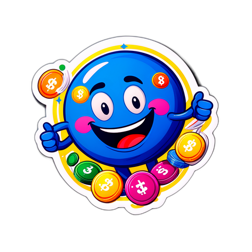 Sticker vui vẻ về xổ số hôm qua