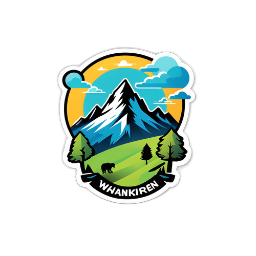 Stylisierter Berggipfel mit 'Taufkirchen'