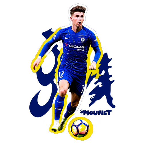 Stiker Mason Mount: Di Lapangan!