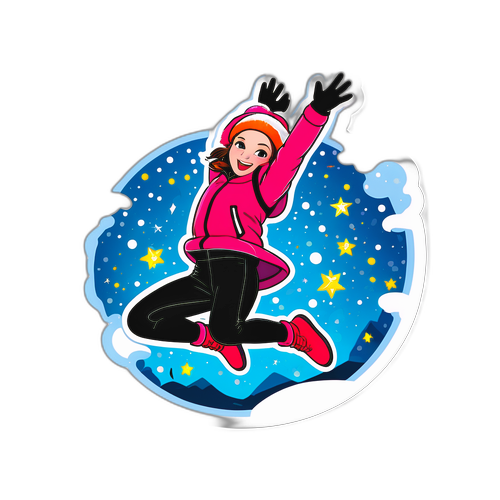 Этикетка с моментом потрясающего прыжка Анны Щербаковой