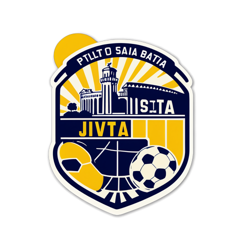 Adesivo Vintage per la Partita Pisa vs. Juve Stabia