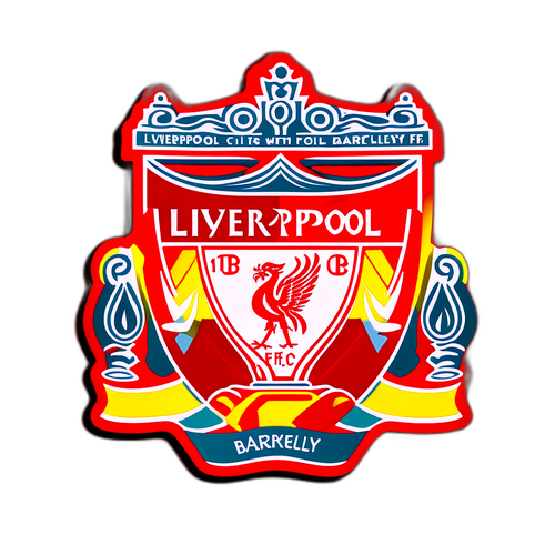 Akční stylizace Liverpool FC s pohybujícím se fotbalem a prvky Barnsley