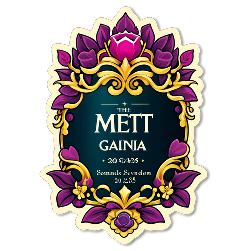 Met Gala 2025 Sticker Ontwerp