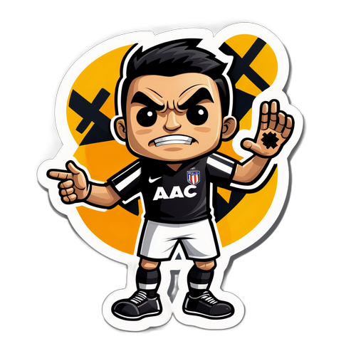 Crachá do Jogo da Velha com Mascote do Atlético Mineiro