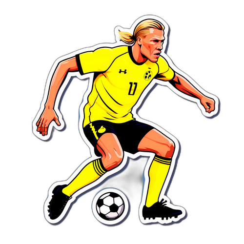 Haaland'ın İkonik Futbol Tarzı Sticker'ı