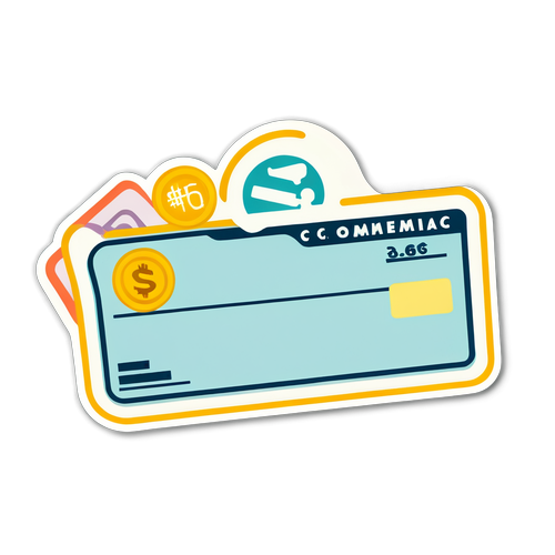 Cheque simbólico para empleados de comercio