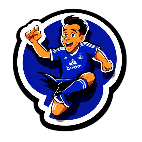 Người hâm mộ Everton nhảy múa và cổ vũ cho đội bóng