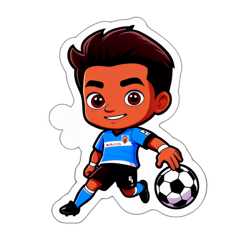 Personagem Animado Jogador de Futebol