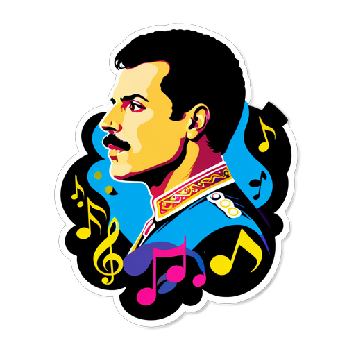 Freddie Mercury Tribute Sticker