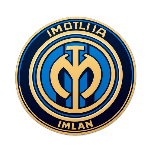 Motiv cu logo-ul Inter Milan în stil retro