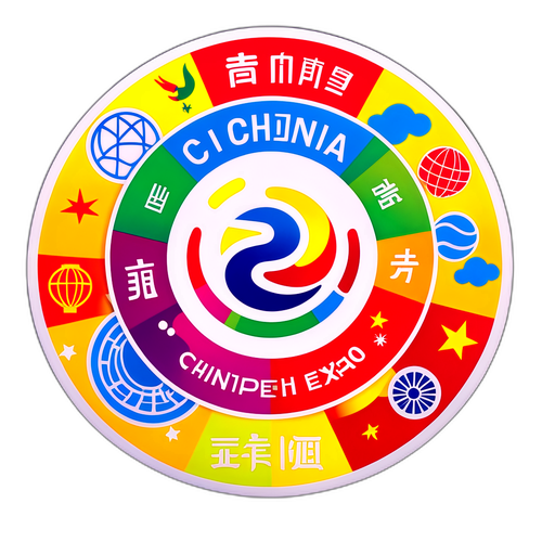 第八届中国国际进口博览会徽标贴纸