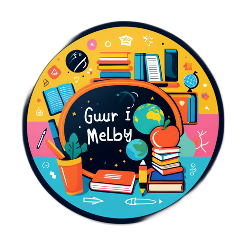 Sticker som hedrer Guri Melby