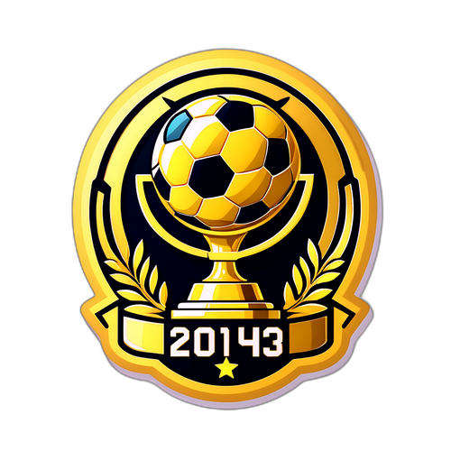 Hình ảnh biểu tượng xếp hạng bóng đá với quả bóng và cúp vàng