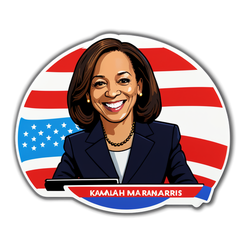 Sticker van Kamala Harris